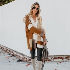 Sylvie Colorblock Knit Cardigan